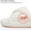 image:imageNineCiFun Womens Slippers Open Toe Breathable House Slippers with Memory Foam FoldOver Home Shoes Comfy Trendy Gift Woman NonSlip SoleBeige