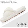 image:imageNineCiFun Womens Slippers Open Toe Breathable House Slippers with Memory Foam FoldOver Home Shoes Comfy Trendy Gift Woman NonSlip SoleBeige