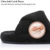 image:imageNineCiFun Womens Slippers Open Toe Breathable House Slippers with Memory Foam FoldOver Home Shoes Comfy Trendy Gift Woman NonSlip SoleBlack