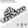image:imageNineCiFun Womens Slippers Open Toe Breathable House Slippers with Memory Foam FoldOver Home Shoes Comfy Trendy Gift Woman NonSlip SoleBlack Leopard