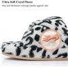 image:imageNineCiFun Womens Slippers Open Toe Breathable House Slippers with Memory Foam FoldOver Home Shoes Comfy Trendy Gift Woman NonSlip SoleBlack Leopard