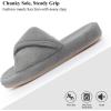 image:imageNineCiFun Womens Slippers Open Toe Breathable House Slippers with Memory Foam FoldOver Home Shoes Comfy Trendy Gift Woman NonSlip SoleGrey