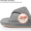 image:imageNineCiFun Womens Slippers Open Toe Breathable House Slippers with Memory Foam FoldOver Home Shoes Comfy Trendy Gift Woman NonSlip SoleGrey