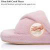 image:imageNineCiFun Womens Slippers Open Toe Breathable House Slippers with Memory Foam FoldOver Home Shoes Comfy Trendy Gift Woman NonSlip SolePink