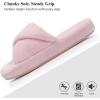 image:imageNineCiFun Womens Slippers Open Toe Breathable House Slippers with Memory Foam FoldOver Home Shoes Comfy Trendy Gift Woman NonSlip SolePink