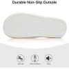 image:imageNineCiFun Womens Slippers Open Toe Cross Band Coral Fleece Breathable House Shoes with Memory Foam Cozy Footbed NonSlip Indoor SlidesCream White