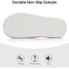 image:imageNineCiFun Womens Slippers Open Toe Cross Band Coral Fleece Breathable House Shoes with Memory Foam Cozy Footbed NonSlip Indoor SlidesPink