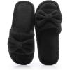 image:imageNineCiFun Cute Bow Womens Slippers  Open Toe Cozy House Slippers Soft Memory Foam NonSlip Indoor Slides Slip On Gifts for WomanBlack