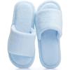 image:imageNineCiFun Slippers for Women Summer Open Toe  Breathable Slip On House Slippers with Memory Foam NonSlip Comfy Indoor SlidesBlue
