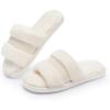 image:imageNineCiFun Womens OpenToe Slippers with Memory Foam Soft Faux Fur SlipOn House Slides for Indoor Outdoor Comfort Cozy Fuzzy Bedroom Shoes for WomenBeige