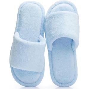 image:imageNineCiFun Slippers for Women Summer Open Toe  Breathable Slip On House Slippers with Memory Foam NonSlip Comfy Indoor SlidesBlue