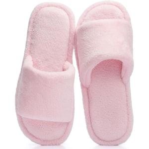 image:imageNineCiFun Slippers for Women Summer Open Toe  Breathable Slip On House Slippers with Memory Foam NonSlip Comfy Indoor SlidesPink