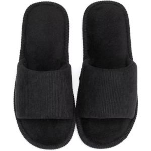 image:imageNineCiFun Womens Opentoe House Slippers Memory Foam Indoor Slipper Slides Cute Summer Home Shoes for WomenBlack