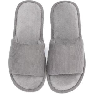 image:imageNineCiFun Womens Opentoe House Slippers Memory Foam Indoor Slipper Slides Cute Summer Home Shoes for WomenGrey