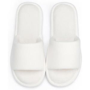 image:imageNineCiFun Womens Opentoe House Slippers Memory Foam Indoor Slipper Slides Cute Summer Home Shoes for WomenWhite