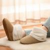 image:imageULTRAIDEAS Womens Fuzzy Memory Foam Bootie Slippers Cozy House Shoes with NonSlip Rubber Sole amp Grippers Warm Slipper Socks for Indoor Gift for MomCappuccino