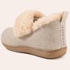 image:imageULTRAIDEAS Womens Fuzzy Memory Foam Bootie Slippers Cozy House Shoes with NonSlip Rubber Sole amp Grippers Warm Slipper Socks for Indoor Gift for MomParchment