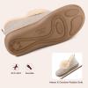 image:imageULTRAIDEAS Womens Fuzzy Memory Foam Bootie Slippers Cozy House Shoes with NonSlip Rubber Sole amp Grippers Warm Slipper Socks for Indoor Gift for MomParchment