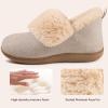 image:imageULTRAIDEAS Womens Fuzzy Memory Foam Bootie Slippers Cozy House Shoes with NonSlip Rubber Sole amp Grippers Warm Slipper Socks for Indoor Gift for MomParchment