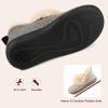 image:imageULTRAIDEAS Womens Fuzzy Memory Foam Bootie Slippers Cozy House Shoes with NonSlip Rubber Sole amp Grippers Warm Slipper Socks for Indoor Gift for MomShadow Grey