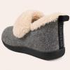 image:imageULTRAIDEAS Womens Fuzzy Memory Foam Bootie Slippers Cozy House Shoes with NonSlip Rubber Sole amp Grippers Warm Slipper Socks for Indoor Gift for MomShadow Grey