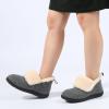 image:imageULTRAIDEAS Womens Fuzzy Memory Foam Bootie Slippers Cozy House Shoes with NonSlip Rubber Sole amp Grippers Warm Slipper Socks for Indoor Gift for MomShadow Grey