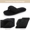 image:imageNineCiFun Summer Slippers for Women  Flip Flops Memory Foam House Slippers Open Toe Indoor Lightweight ShoesBlack
