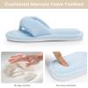 image:imageNineCiFun Summer Slippers for Women  Flip Flops Memory Foam House Slippers Open Toe Indoor Lightweight ShoesBlue
