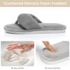image:imageNineCiFun Summer Slippers for Women  Flip Flops Memory Foam House Slippers Open Toe Indoor Lightweight ShoesGrey