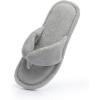 image:imageNineCiFun Summer Slippers for Women  Flip Flops Memory Foam House Slippers Open Toe Indoor Lightweight ShoesGrey
