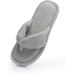 image:imageNineCiFun Summer Slippers for Women  Flip Flops Memory Foam House Slippers Open Toe Indoor Lightweight ShoesGrey