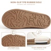 image:imageParlovable Womens Memory Foam House Slippers Warm Polar Fleece Lined Faux Fur NonSlip Rubber Sole Indoor Outdoor Machine Washable Comfort ShoesBeige