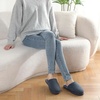 image:imageParlovable Womens Memory Foam House Slippers Warm Polar Fleece Lined Faux Fur NonSlip Rubber Sole Indoor Outdoor Machine Washable Comfort ShoesGrey