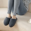 image:imageParlovable Womens Memory Foam House Slippers Warm Polar Fleece Lined Faux Fur NonSlip Rubber Sole Indoor Outdoor Machine Washable Comfort ShoesGrey