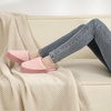 image:imageParlovable Womens Memory Foam House Slippers Warm Polar Fleece Lined Faux Fur NonSlip Rubber Sole Indoor Outdoor Machine Washable Comfort ShoesPink