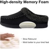 image:imageULTRAIDEAS Mens Indoor Outdoor Slippers Memory Foam Moccasin Clog House Shoes Breathable Slip on Rubber Sole Gift for Men FatherBlack