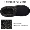 image:imageULTRAIDEAS Mens Indoor Outdoor Slippers Memory Foam Moccasin Clog House Shoes Breathable Slip on Rubber Sole Gift for Men FatherBlack