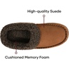 image:imageULTRAIDEAS Mens Indoor Outdoor Slippers Memory Foam Moccasin Clog House Shoes Breathable Slip on Rubber Sole Gift for Men FatherCamel