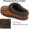 image:imageULTRAIDEAS Mens Indoor Outdoor Slippers Memory Foam Moccasin Clog House Shoes Breathable Slip on Rubber Sole Gift for Men FatherCamel