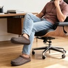 image:imageULTRAIDEAS Mens Indoor Outdoor Slippers Memory Foam Moccasin Clog House Shoes Breathable Slip on Rubber Sole Gift for Men FatherCoffeeGray