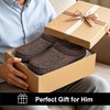 image:imageULTRAIDEAS Mens Indoor Outdoor Slippers Memory Foam Moccasin Clog House Shoes Breathable Slip on Rubber Sole Gift for Men FatherCoffeeGray