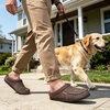 image:imageULTRAIDEAS Mens Indoor Outdoor Slippers Memory Foam Moccasin Clog House Shoes Breathable Slip on Rubber Sole Gift for Men FatherCoffeeGray