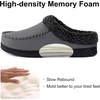 image:imageULTRAIDEAS Mens Indoor Outdoor Slippers Memory Foam Moccasin Clog House Shoes Breathable Slip on Rubber Sole Gift for Men FatherDark Grey