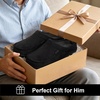 image:imageULTRAIDEAS Mens Indoor Outdoor Slippers Memory Foam Moccasin Clog House Shoes Breathable Slip on Rubber Sole Gift for Men FatherSuede Black