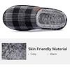 image:imageULTRAIDEAS Mens Comfy Slipon Slippers Memory Foam Scuff House Shoes for Men Indoor Outdoor with Rubber Sole for FatherGreyBlack