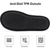 image:imageULTRAIDEAS Mens Comfy Slipon Slippers Memory Foam Scuff House Shoes for Men Indoor Outdoor with Rubber Sole for FatherGreyBlack