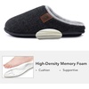 image:imageULTRAIDEAS Mens Comfy Slipon Slippers Memory Foam Scuff House Shoes for Men Indoor Outdoor with Rubber Sole for FatherKnit Dark Grey