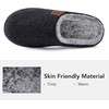 image:imageULTRAIDEAS Mens Comfy Slipon Slippers Memory Foam Scuff House Shoes for Men Indoor Outdoor with Rubber Sole for FatherKnit Dark Grey