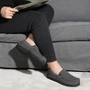 image:imageULTRAIDEAS Mens MocToe Slippers Loafer House Shoes Indoor Outdoor Memory Foam with BreathableampWarm Knit UpperLight Grey