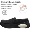 image:imageULTRAIDEAS Mens MocToe Slippers Loafer House Shoes Indoor Outdoor Memory Foam with BreathableampWarm Knit UpperTwill Black